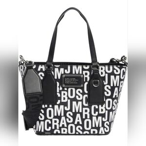 Marc Jacobs Jumbled Logo Tote Bag.